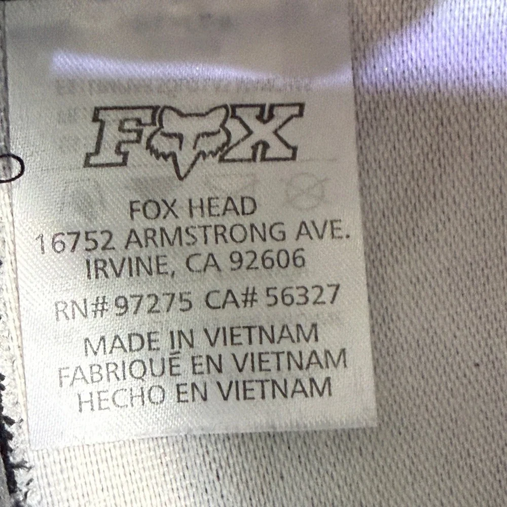 Fox Racing Kids Hat‎ Grey Herringbone Black Rubber Logo Y2K Youth Baseball Cap